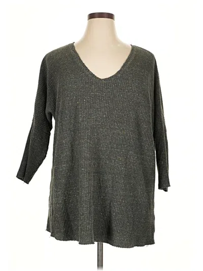 Pre-owned Natural Reflections Pullover Sweater In Gray