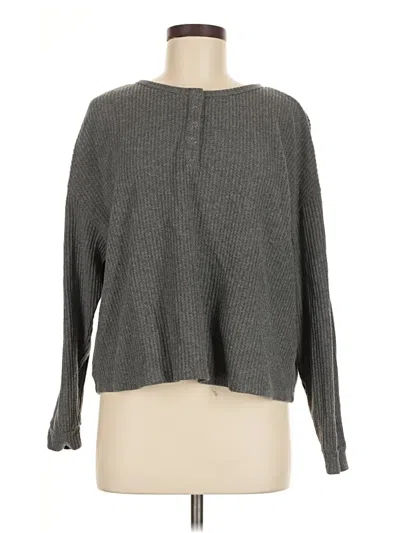 Pre-owned Natural Reflections Pullover Sweater In Gray