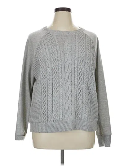 Pre-owned Natural Reflections Pullover Sweater In Gray