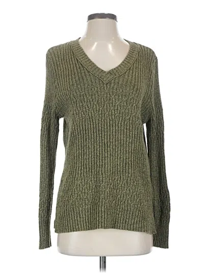Pre-owned Natural Reflections Pullover Sweater In Green