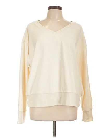 Pre-owned Natural Reflections Pullover Sweater In Ivory