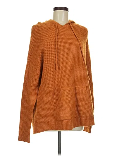 Pre-owned Natural Reflections Pullover Sweater In Orange