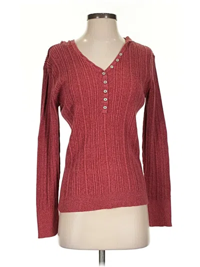 Pre-owned Natural Reflections Pullover Sweater In Red