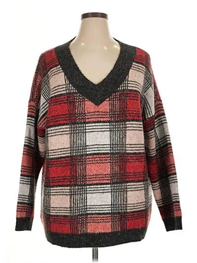Pre-owned Natural Reflections Pullover Sweater In Red