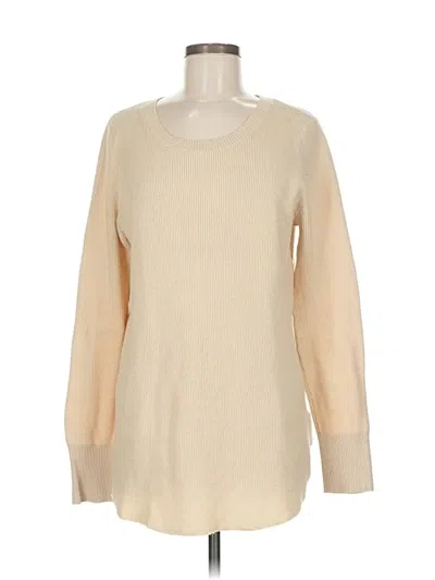 Pre-owned Natural Reflections Pullover Sweater In Tan