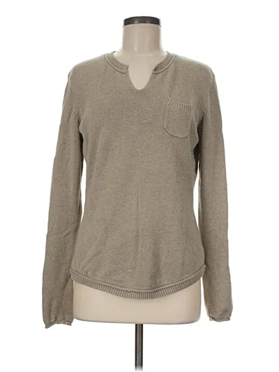 Pre-owned Natural Reflections Pullover Sweater In Tan