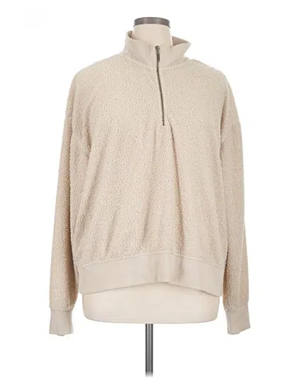 Pre-owned Natural Reflections Pullover Sweater In Tan