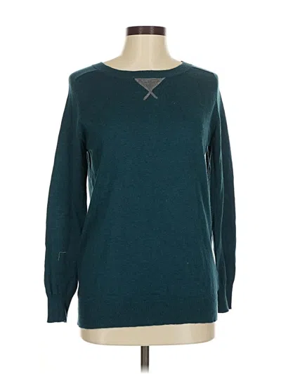 Pre-owned Natural Reflections Pullover Sweater In Teal