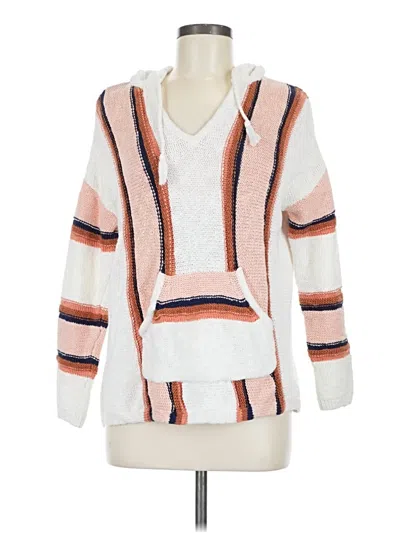 Pre-owned Natural Reflections Pullover Sweater In White