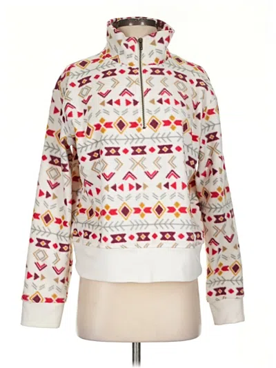 Pre-owned Natural Reflections Pullover Sweater In White