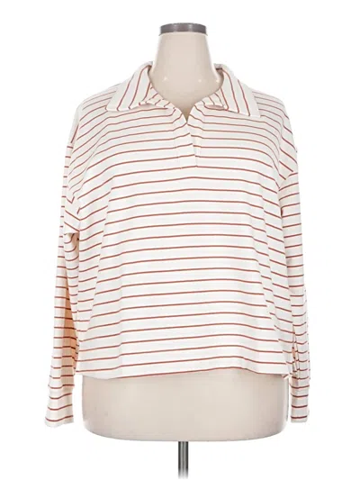 Pre-owned Natural Reflections Pullover Sweater In White