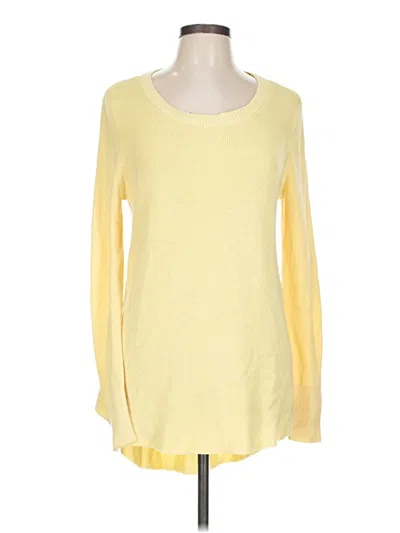 Pre-owned Natural Reflections Pullover Sweater In Yellow