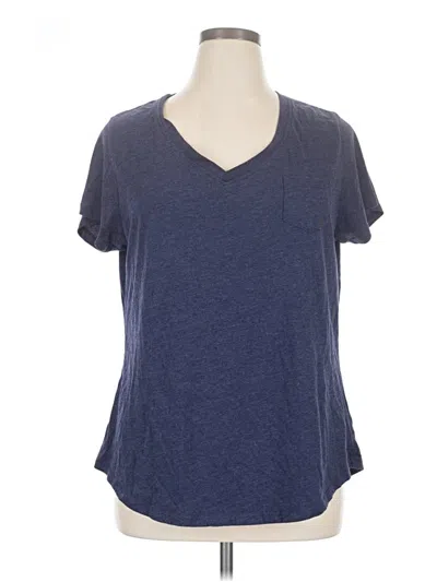 Pre-owned Natural Reflections Short Sleeve T-shirt In Blue