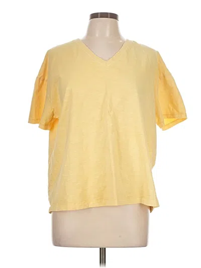 Pre-owned Natural Reflections Short Sleeve T-shirt In Yellow