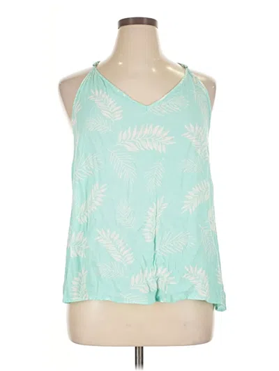 Pre-owned Natural Reflections Sleeveless Blouse In Blue