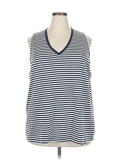 Pre-owned Natural Reflections Sleeveless Top Blue Cowl Neck Tops