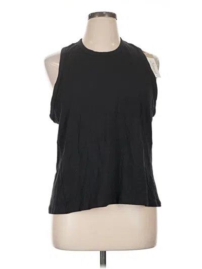Pre-owned Natural Reflections Sleeveless T-shirt In Black
