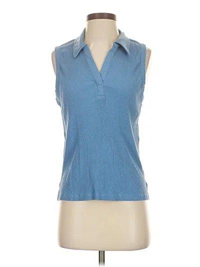 Pre-owned Natural Reflections Sleeveless T-shirt In Blue