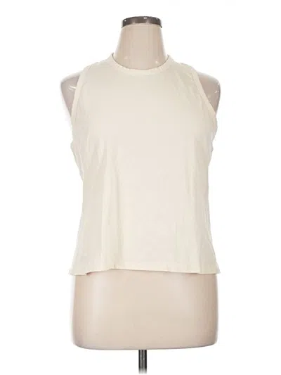 Pre-owned Natural Reflections Sleeveless T-shirt In Ivory