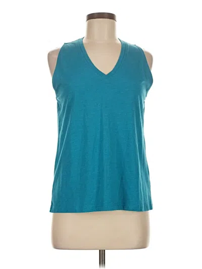 Pre-owned Natural Reflections Sleeveless T-shirt In Teal