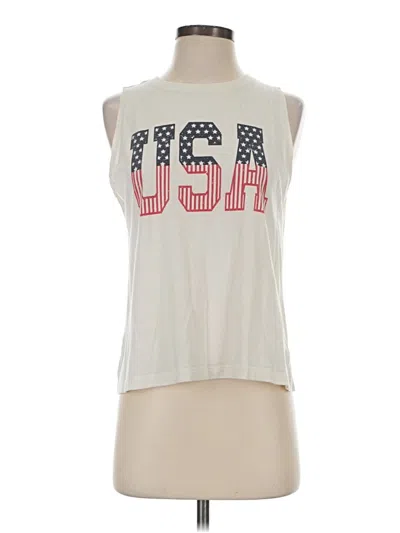 Pre-owned Natural Reflections Sleeveless T-shirt In White