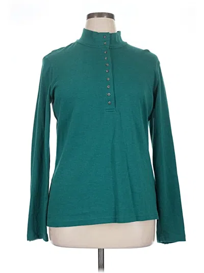 Pre-owned Natural Reflections Turtleneck Sweater In Blue