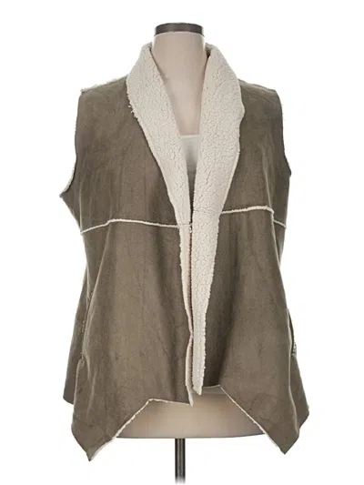 Pre-owned Natural Reflections Vest In Gray