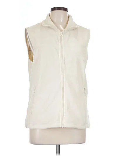 Pre-owned Natural Reflections Vest In Ivory