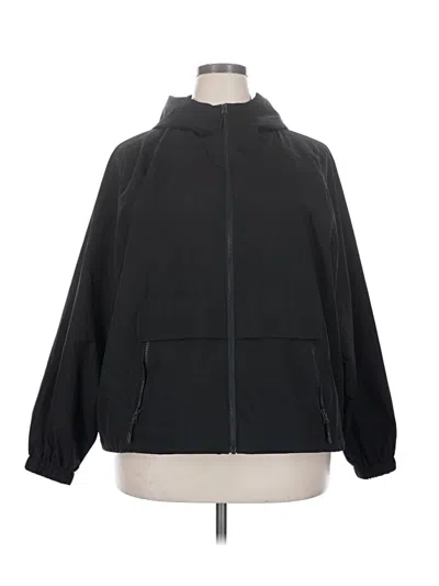 Pre-owned Natural Reflections Windbreaker Jacket In Black