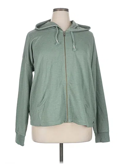 Pre-owned Natural Reflections Zip Up Hoodie In Green