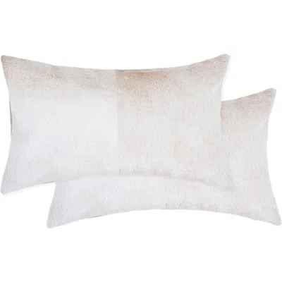Natural Torino Genuine Cowhide Pillow