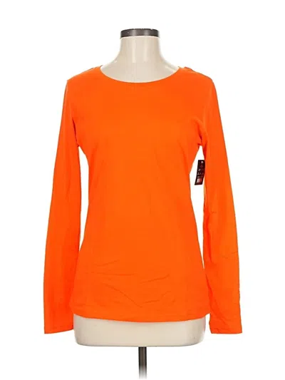 Natural Uniforms Long Sleeve T-shirt In Orange