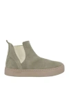 Natural World Woman Ankle Boots Sage Green Size 6 Soft Leather