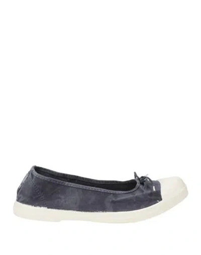 Natural World Woman Ballet Flats Midnight Blue Size 9 Organic Cotton, Rubber
