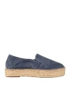 Natural World Woman Espadrilles Blue Size 11 Organic Cotton