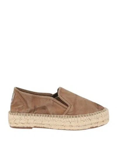 Natural World Woman Espadrilles Brown Size 7 Organic Cotton