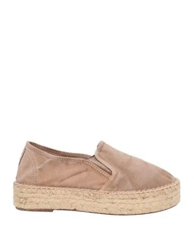 Natural World Woman Espadrilles Light Brown Size 7 Organic Cotton In Pink