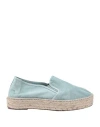 Natural World Woman Espadrilles Sky Blue Size 11 Organic Cotton