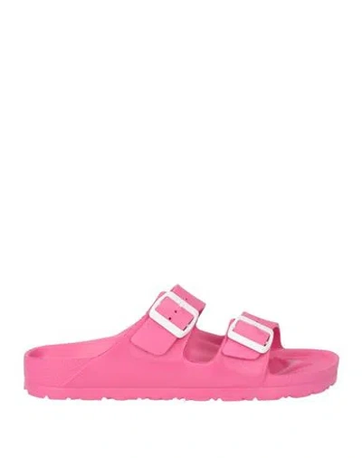 Natural World Woman Sandals Fuchsia Size 12 Rubber In Pink