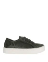 Natural World Woman Sneakers Military Green Size 11 Organic Cotton