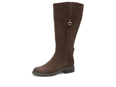 Naturalizer 27 Edit Oslo Wide Calf Riding Boots Women's Boots Cafe Brun: 8 M (b) In Yellow