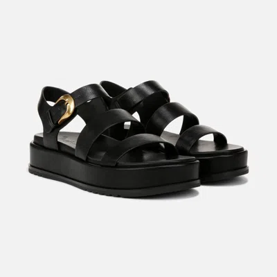 Naturalizer 27 Edit Zizi Strappy Womens Us Black Faux Leather Sandals Zogg1772