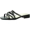 Naturalizer Abrianna Womens Faux Suede Square Toe Block Heel In Black
