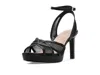 Naturalizer Wide Width Adara Platform Sandal In Black