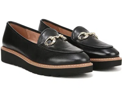 NATURALIZER ADILINE BIT LOAFER WOMENS BLACK LEATHER SLIP ON SHOES ZAP498