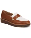 Naturalizer Adiline Leather Loafer In White,english Tea Leather