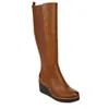 Naturalizer Adrian Wedge Tall Boot Toffee Brown Smooth I7129s1200 Women's In Multi