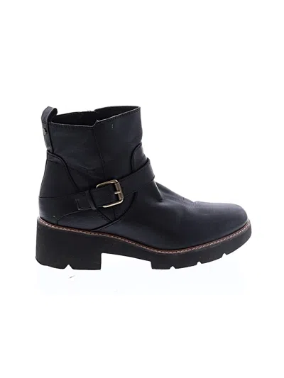 Pre-owned Naturalizer Ankle Boots In Black