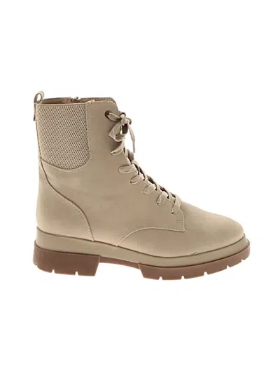 Pre-owned Naturalizer Ankle Boots In Tan