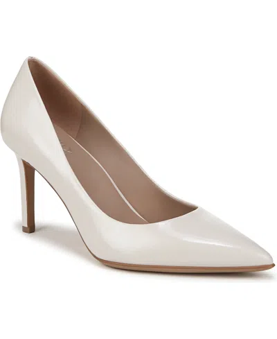 Naturalizer Anna Pointed Toe Dress Pumps In Warm White Glazed Leather
